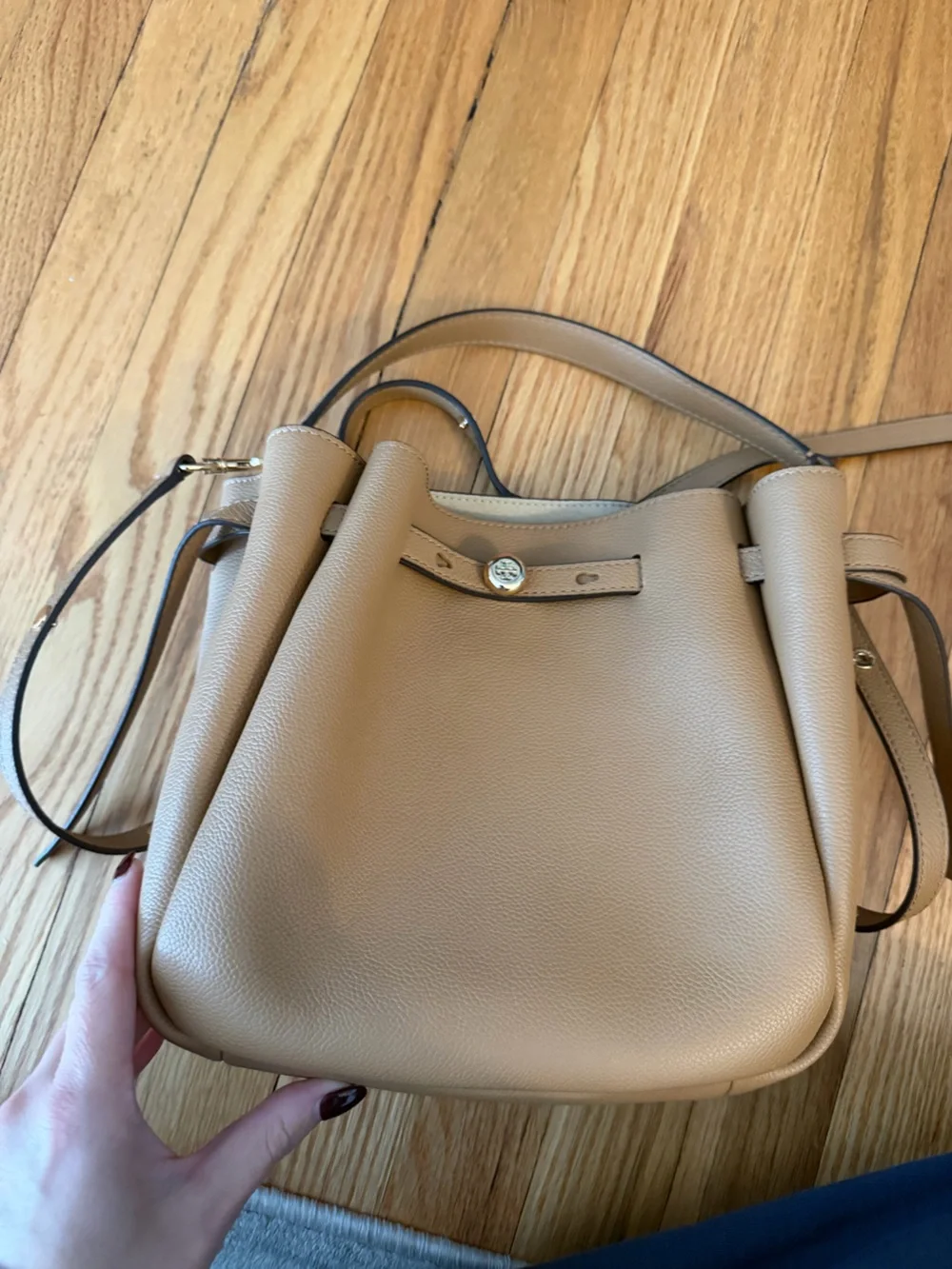 Tory Burch Romy Bucket Bag - Tiramasu - Picture 1 of 12